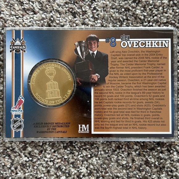 Set of 2: new Alex Ovechkin collectible silver coin & card - Picture 9 of 9